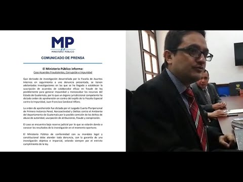 Nueva orden de captura en contra de exfiscal Juan Francisco Sandoval