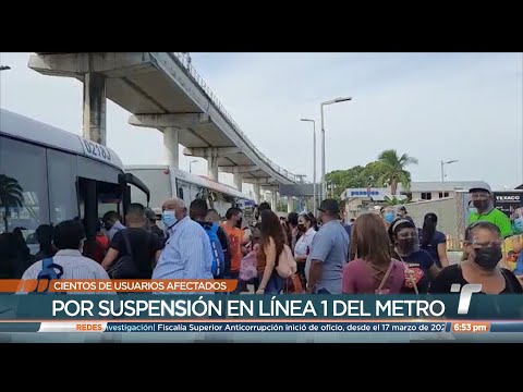 Cientos de panameños fueron afectados por la falla eléctrica que se presentó en la Línea 1 del Metro