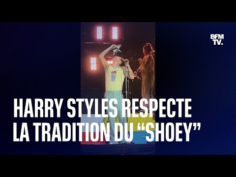 Harry Styles a respecté la tradition australienne du “Shoey” pendant son concert à Perth