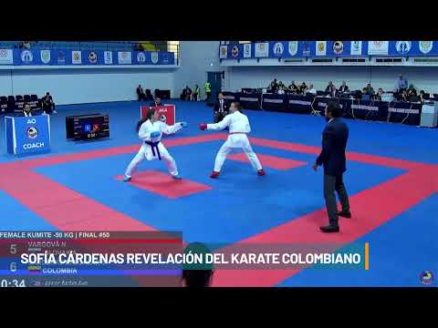 Sofía Cárdenas revelación del karate colombiano - Telemedellín