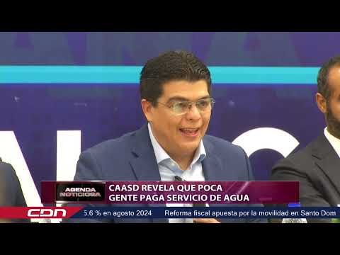 Caasd revela que poca gente paga servicio de agua