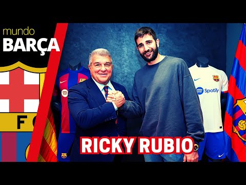 RICKY RUBIO firma su contrato con el FC BARCELONA | BALONCESTO