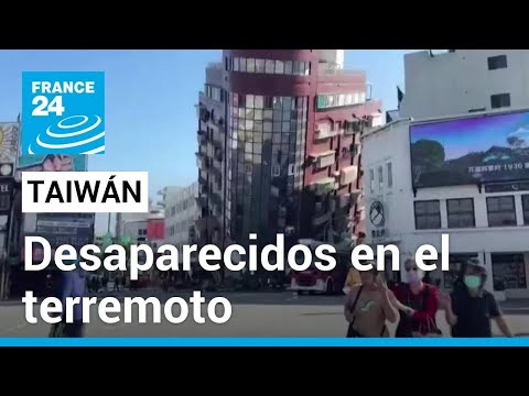 Continúa la búsqueda de desparecidos tras terremoto de 7,5 en Taiwán