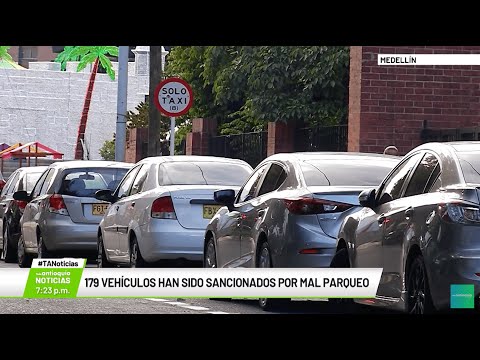 179 vehículos han sido sancionados por mal parqueo - Teleantioquia Noticias