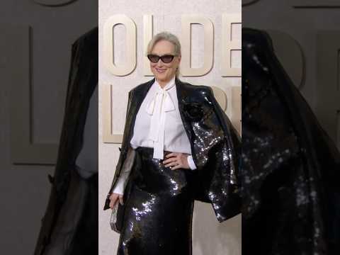 Meryl Streep, siempre una de las más aclamadas en la alfombra roja #merylstreep #globosdeoro