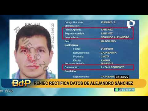 Alejandro Sánchez: dueño de casa de Sarratea revivió en sistema de Reniec (2/2)