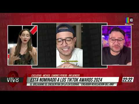 Candrés Peredo está nominado a los tiktok awards 2024