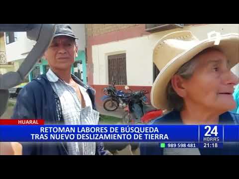 Huaral: nuevo derrumbe sepulta a madre de tres niños