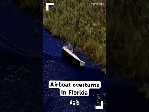 Airboat overturns in Florida