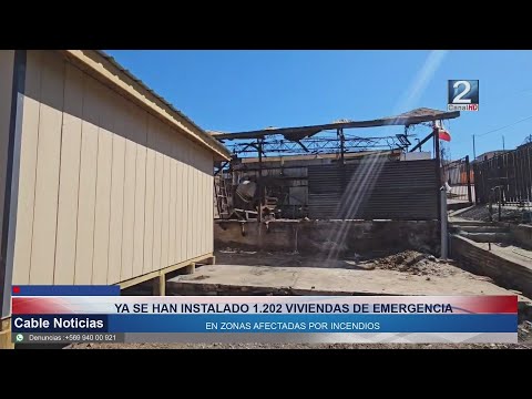 25 ABR 2024 Ya se han instalado 1.202 viviendas de emergencia en zonas afectadas por incendios