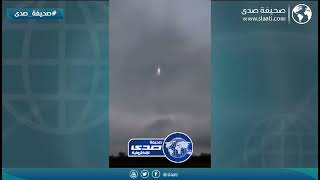 برق يضرب صاروخ بعد إقلاعه