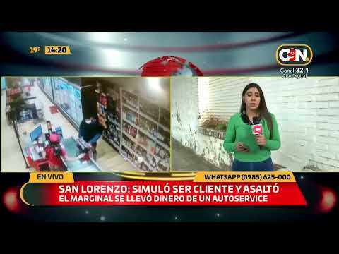 San Lorenzo: Simuló ser cliente y asaltó