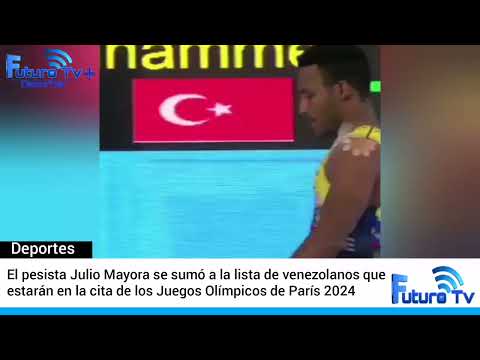 El pesista venezolano Julio Mayora, se clasificó a los Juegos Olímpicos de París 2024