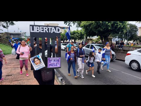 Nicaragüeses en Costa Rica marchan contra la farsa electoral