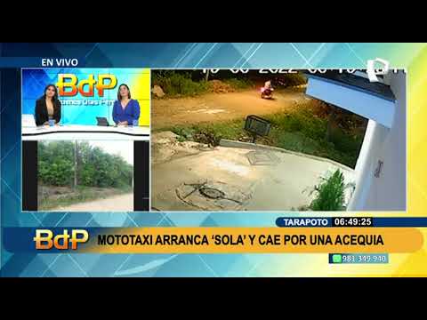 Tarapoto: Mototaxista asegura que una fuerza sobrenatural hizo que su vehículo se moviera solo