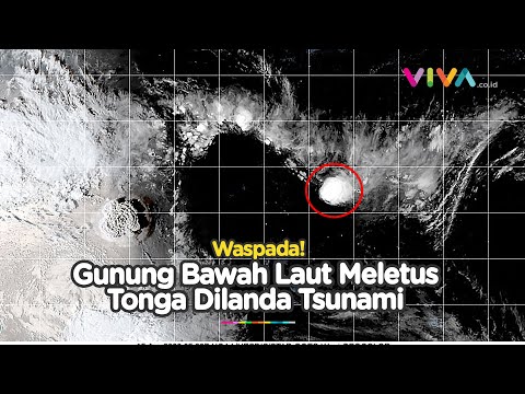 BREAKING NEWS: Tsunami Terjang Tonga usai Gunung Api Bawah Laut Meletus