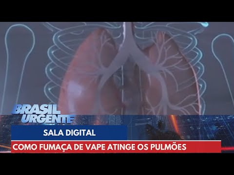 Sala Digital mostra como fumaça de vape atinge os pulmões | Brasil Urgente