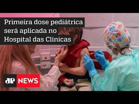 Vacinação em crianças contra a COVID-19 começa hoje em São Paulo