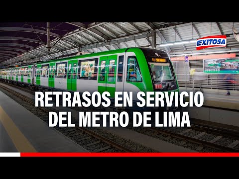 Pasajeros molestos por retrasos en servicio del Metro de Lima