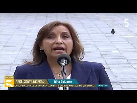 La nueva presidenta de Perú, Dina Boluarte evalúa adelantar las elecciones