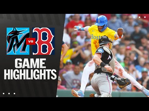 Marlins vs. Red Sox Game Highlights (8/16/25) | MLB Highlights