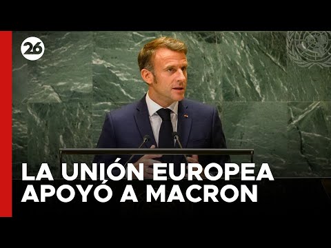 La Unión Europea apoyó a Macron en su propuesta de cesar el envío de armas a Israel