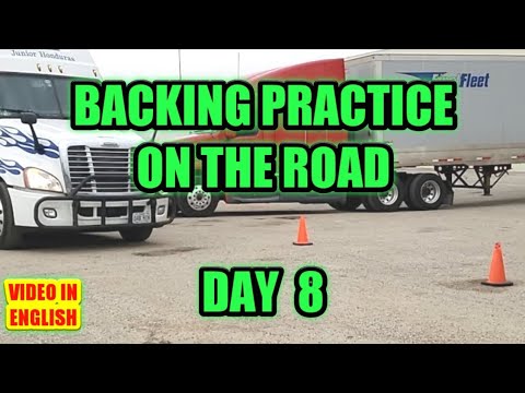 Truck Driving Student Day 8 - Backing Practice