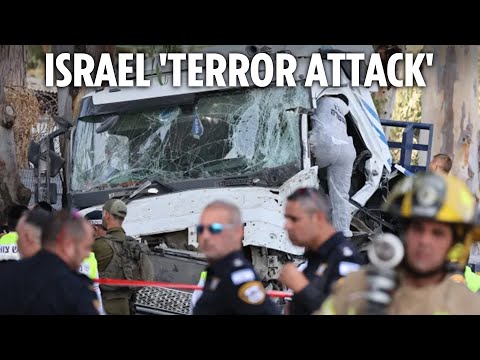 Lorry rams into Tel Aviv bus stop injuring at least 35 in suspected terror attack near IDF base