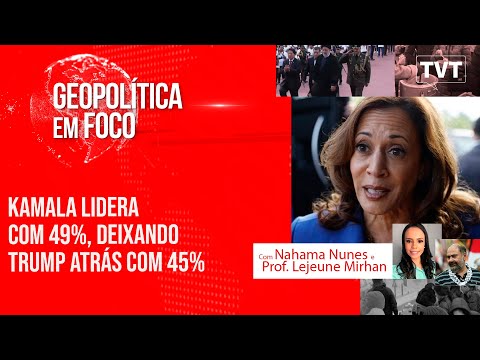 Kamala lidera com 49%, deixando Trump atrás com 45%