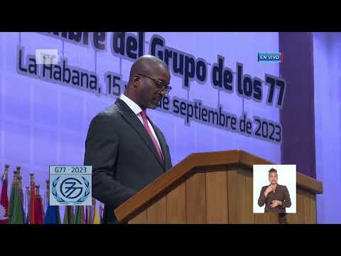 Representante de Guinea participa en los debates de la Cumbre del Grupo de los 77 y China