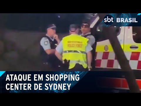 Ataque em shopping center de Sydney deixa seis mortos e oito feridos | SBT Brasil (13/04/24)