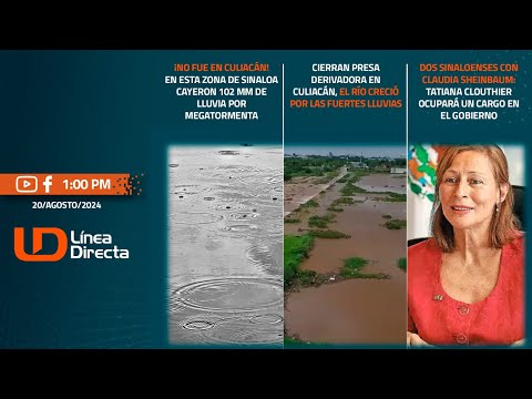 ¡No fue en Culiacán! En esta zona de Sinaloa cayeron 102 mm de lluvia por megatormenta