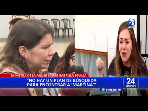 Gabriela Sevilla: ministra Dávila dice que no hay plan para buscar a supuesta bebé desaparecida