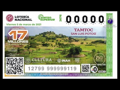 Develan billete de lotería conmemorativo de la Zona Arqueológica Tamtoc.
