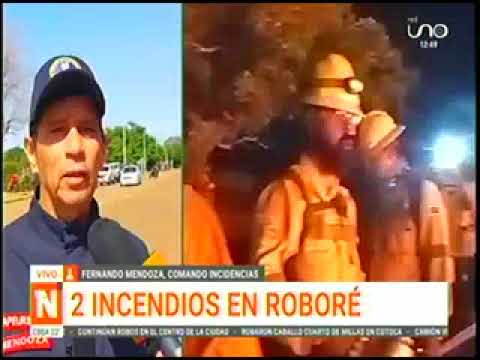 25062024   FERNANDO MENDOZA   DOS INCENDIOS AMENAZAN EN EL MUNICIPIO DE ROBORE   UNO