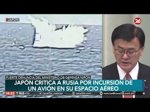 Japón protestó ante Rusia por la incursión de un avión militar en su espacio aéreo