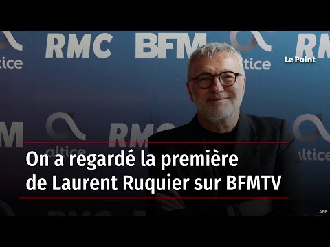 On a regardé la première de Laurent Ruquier sur BFMTV