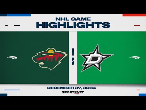 NHL Highlights | Wild vs. Stars - December 27, 2024