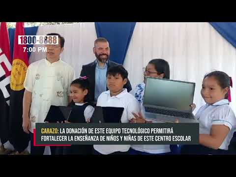 China dona Kits tecnológico al centro escolar Mario Arana en Jinotepe