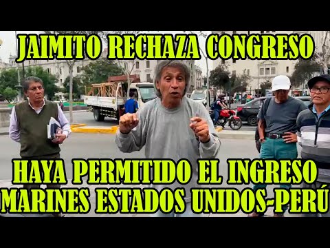 POLITOLO JAIMITO DA CATEDRA DESDE EL AUDITORIO DEL PUEBLO EN LA CAPITAL PERUANA...