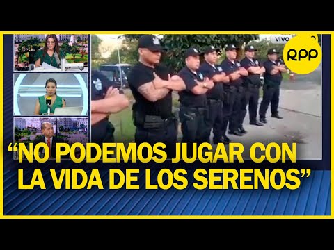 Diego Jara: “Los serenos son agredidos a diario en el Perú. La presidenta ya debe firmar proyecto”