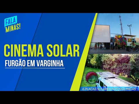 FURGÃO ESTACIONA EM VARGINHA COM SESSÕES DE CINEMA MOVIDO A ENERGIA SOLAR