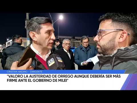 Andino valoró la austeridad de Orrego, aunque cree que debe ser más firme con Milei