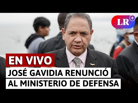 José Gavidia renunció al Ministerio de Defensa