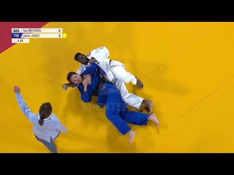 CWG: Asa Weithers (BAR) v Xavier Jones (T&T) | Men's Judo (81kg) RO16 | SportsMax TV