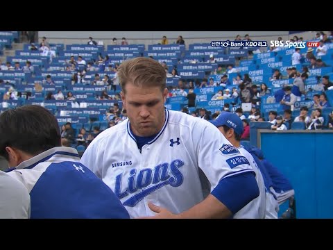 [두산 vs 삼성]  KBO 리그의 흔한 외국인 타자의 인성 | 4.18 | KBO 모먼트 | 야구 주요장면