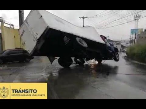 Retiran camión en San José Villa Nueva