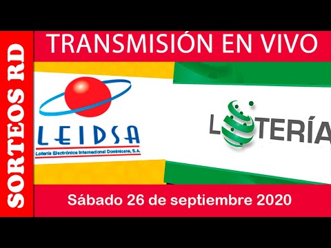 LEIDSA y Loteria Nacional en  VIVO / sábado 26 de septiembre 2020