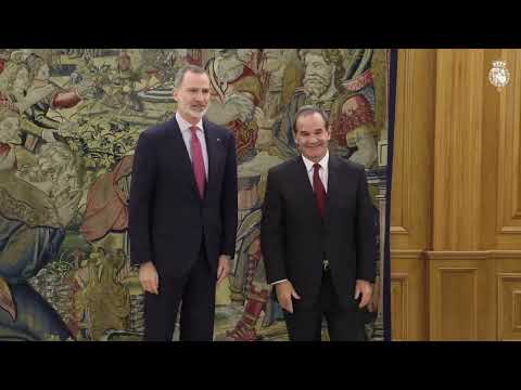 S.M. el Rey recibe al Sr. Andrés Allamand Zavala, Secretario General Iberoamericano