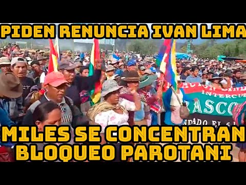 MANIFESTANTES DE PAROTANI RESUELVEN PEDIR RENUNCIA MINISTRO DE GOBIERNO EDUARDO DEL CASTILLO..
